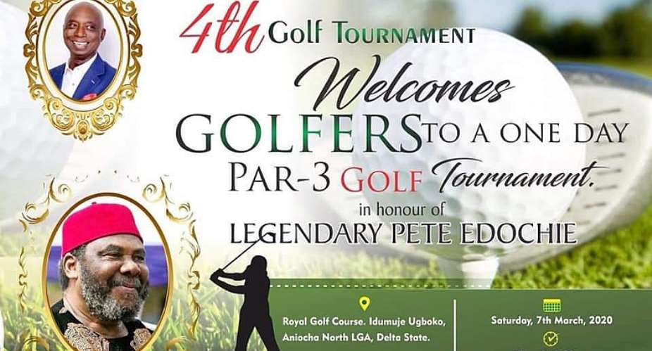 Veteran Actor Pete Edochie To Be Honoured With Prince Ned Nwoko Foundation 4th Golf Tournament