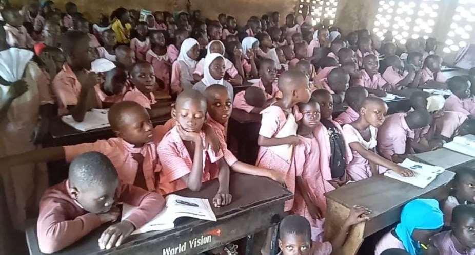 Gushegu M/A Primary: 161 pupils crammed in one small size classroom
