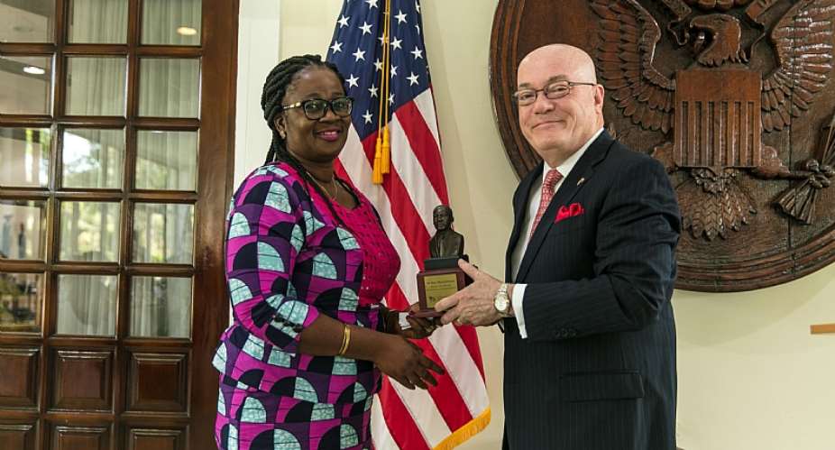 U.S. Embassy Honors Mensah-Kutin, Debra with MLK Awards