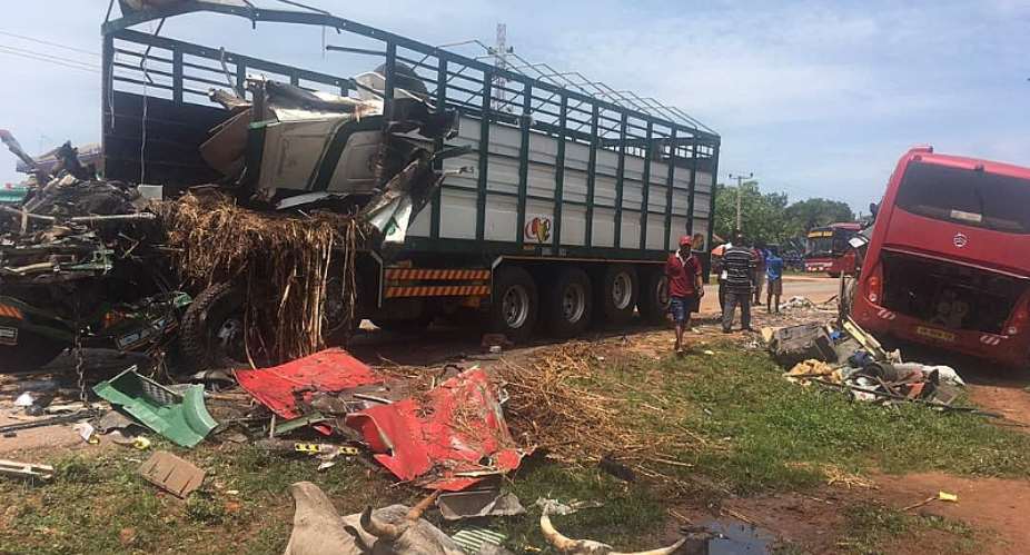 Techiman-Kumasi Crash Kills 4