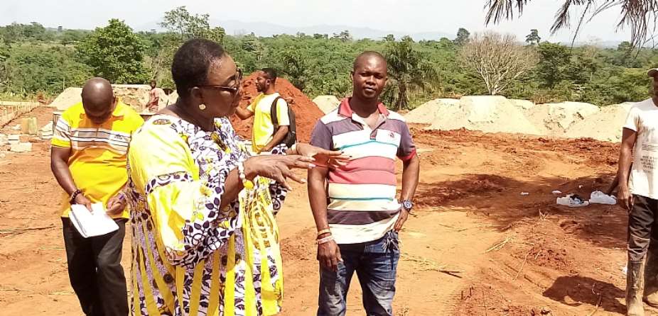Tano North MP inspects work on construction of new fire training school, satisfies with progress of work