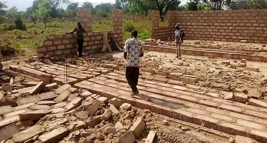 Oti region: Contractor abandons school project at Kecheibi Asuoja