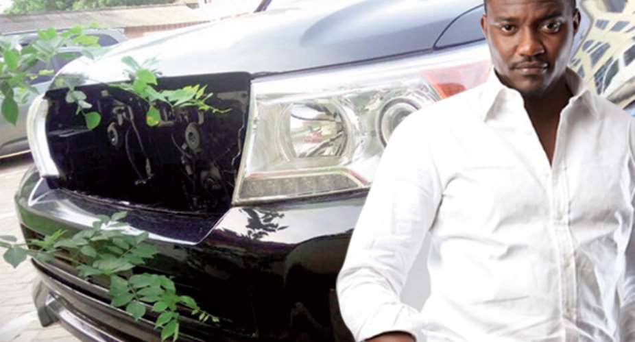 John Dumelo and the State vehicle