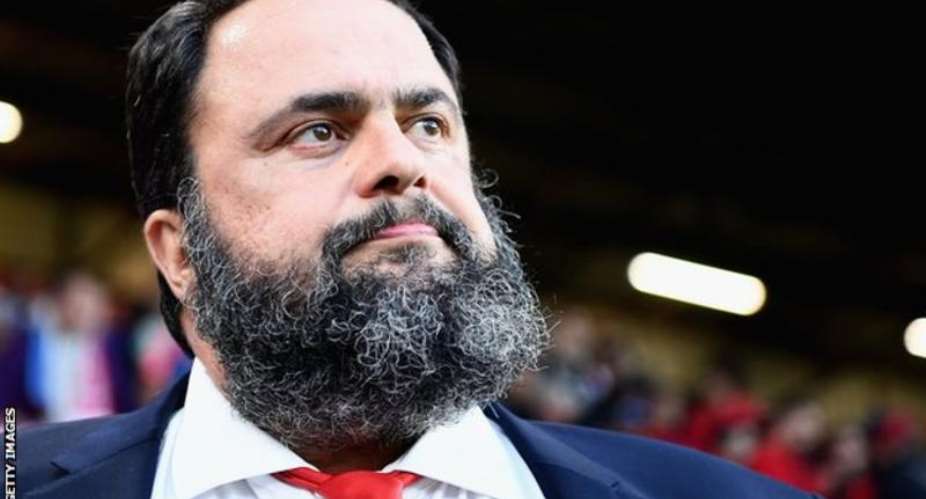 Evangelos Marinakis was present at a Nottingham Forest game, four days before it was announced that he had tested positive for coronavirus