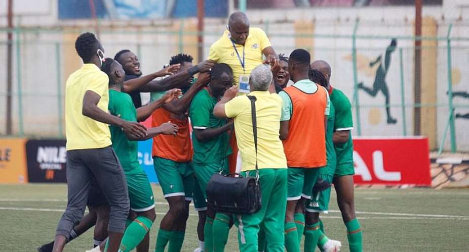 Burkina Faso team celebrates  Gallo Images
