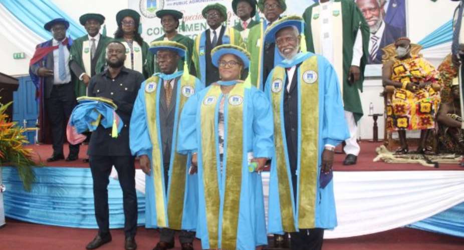 GIMPA confers honorary degrees on Prof Stephen Adei, others