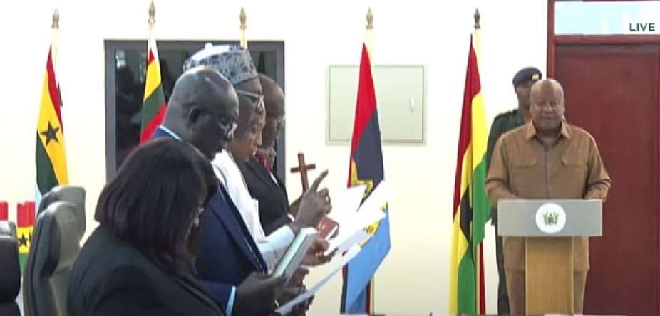 President Mahama swears in Armed Forces Council members