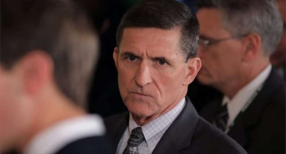 Mr Flynn denies discussing anything illegal Image copyright REUTERS