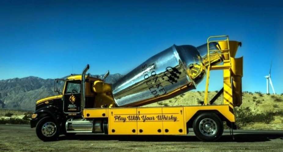 Giant Mixing Truck Serving Cocktails In Florida