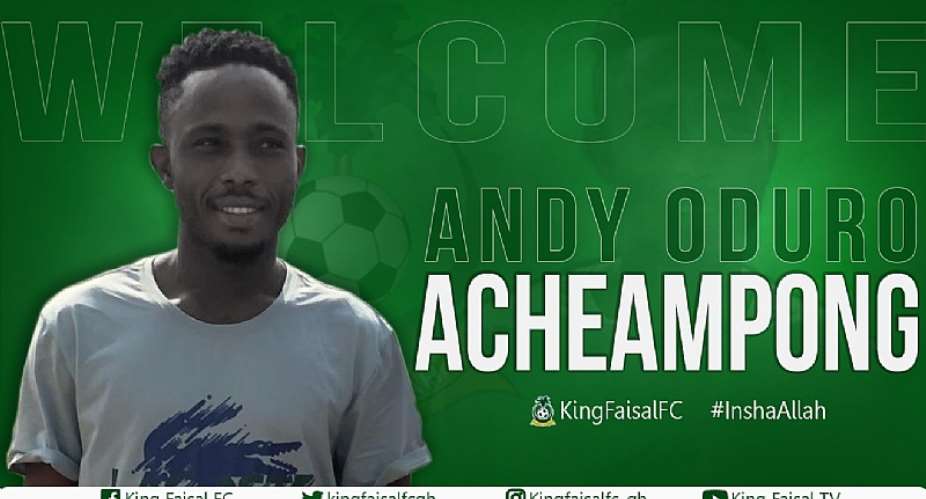 King Faisal Wrap Up Signing Of Attacker Andy Oduro