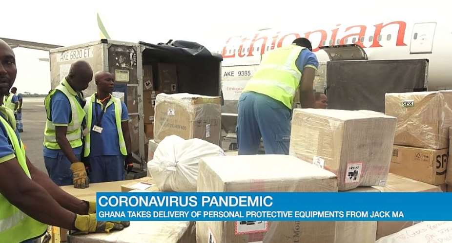 Coronavirus: Ghana Receives Jack Mas Medical Supplies To Combat Spread