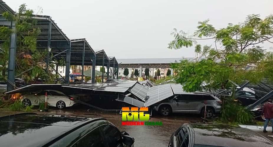 Update: Over 60 cars damaged, two individuals trapped under collapsed ANC Mall car park shed