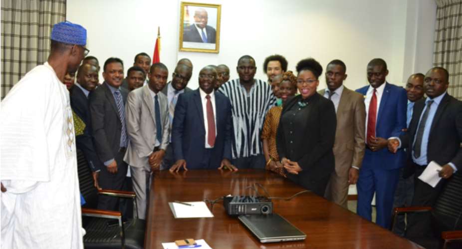 Newly Launched Commonwealth Alliance Of Young Entrepreneurs-West African Chapter Paid A Courtesy Call To The Vice President Of Ghana