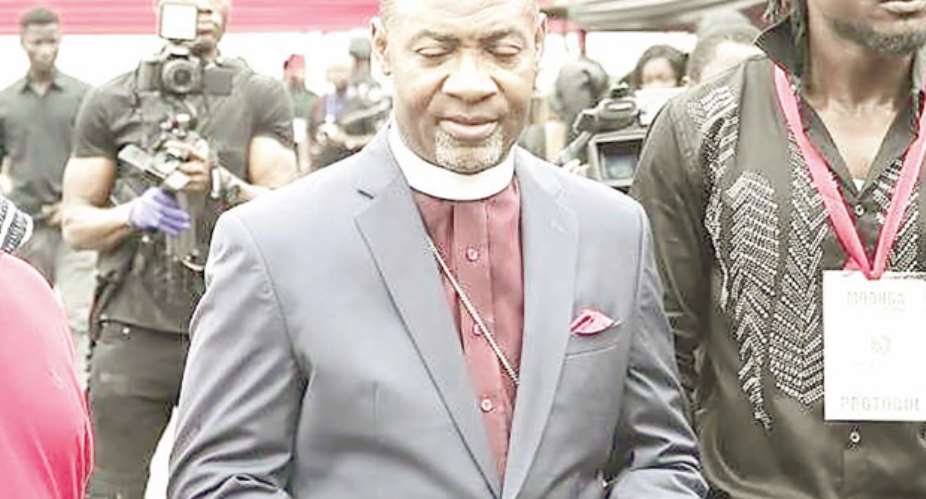 Dr. Lawrence Tetteh at the funeral