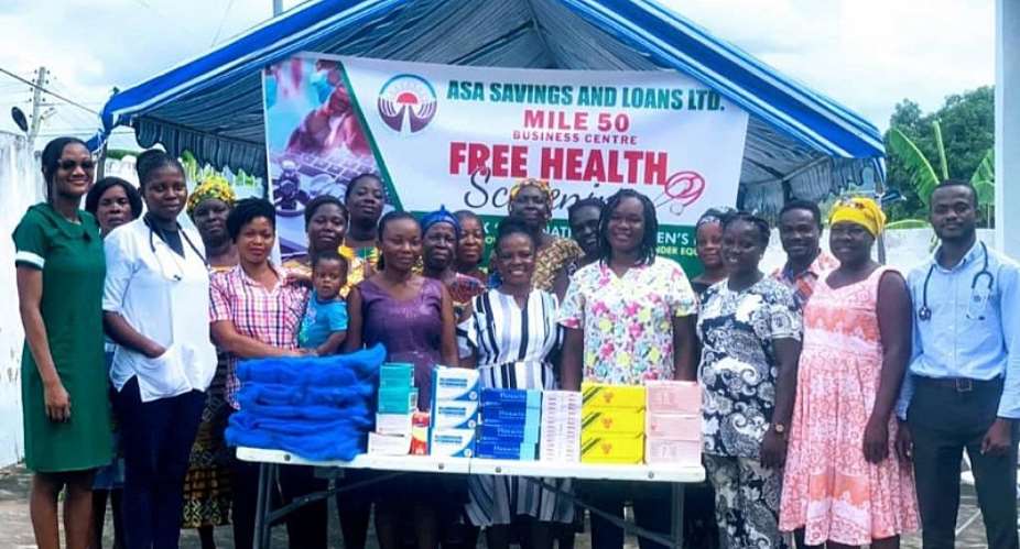 Over 600 clients of ASA Savings and Loans at Mile 50, Taifa benefit from free health screening