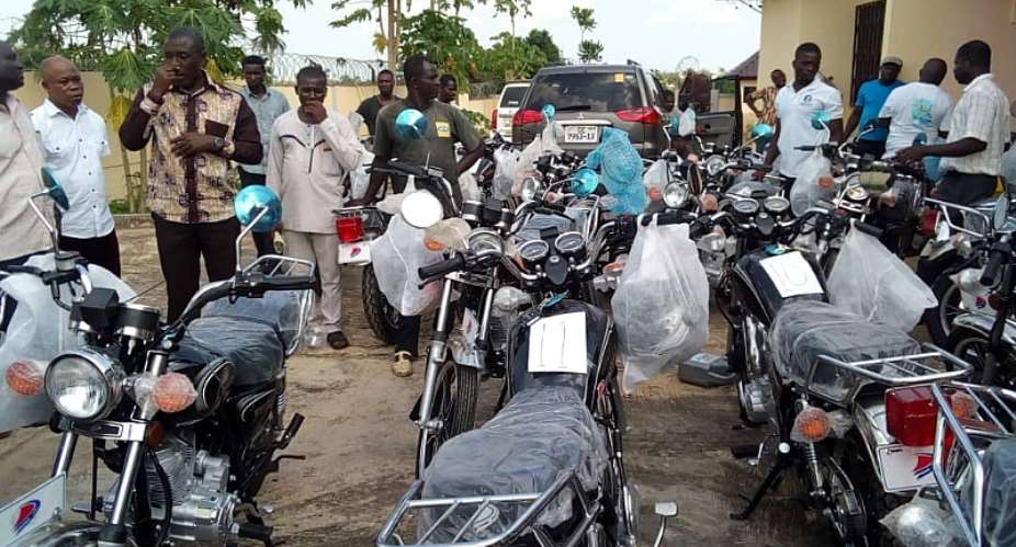 Gomoa Central Hands Over Motorbikes To Assembly Members To Facilitate Their Activities