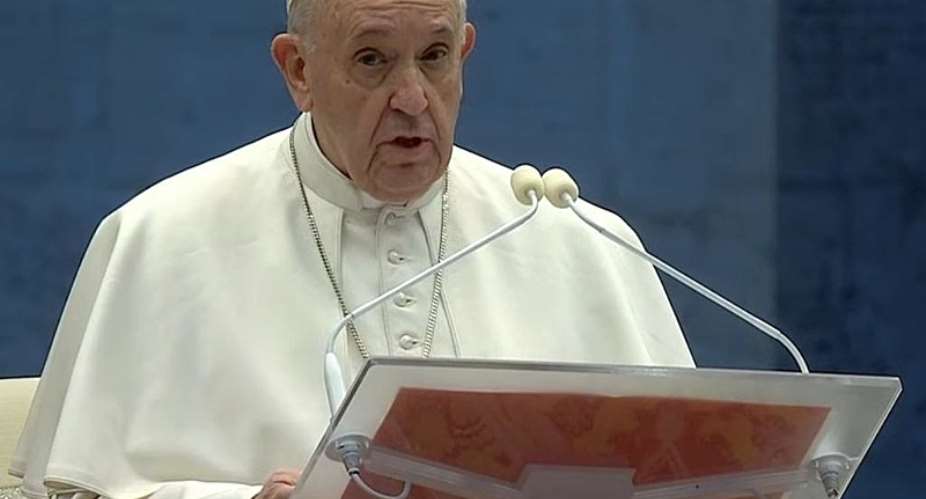  Screenshot via Vatican TV.