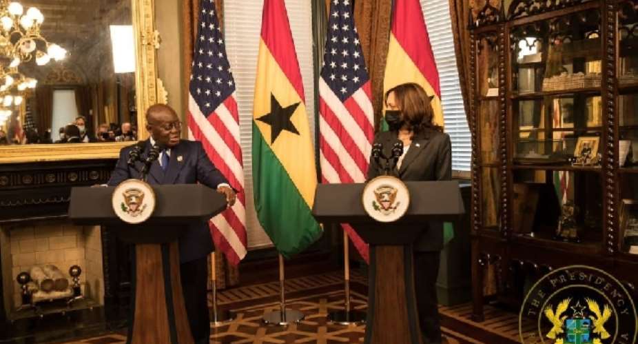 Ghana will continue to cooperate with US govt at all levels – Akufo-Addo to Kamala Harris