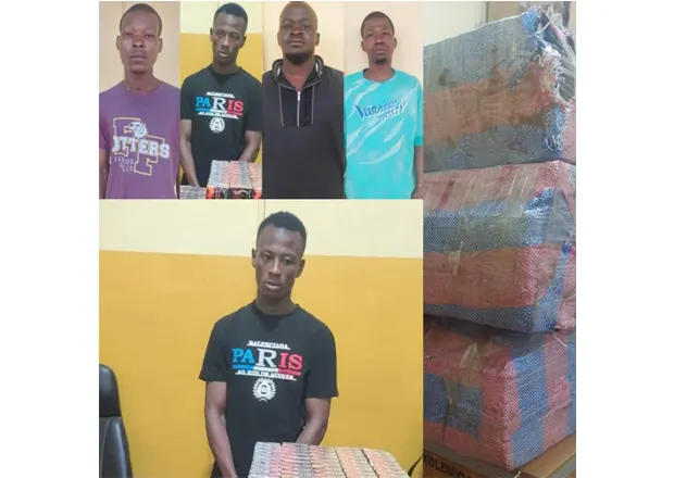 The convicts with the drugs in Tamale