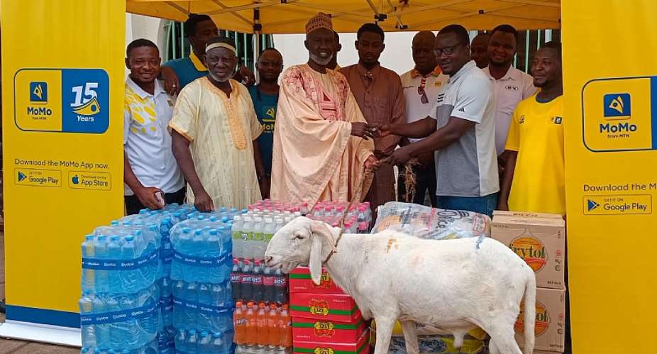 MTN Ghana supports Tamale Central Mosque with donation for Eid-ul-Fitr celebration
