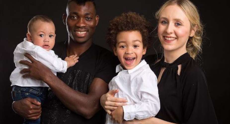 PHOTOS: Newcastle star Christian Atsu insists he will serve the Lord with his family