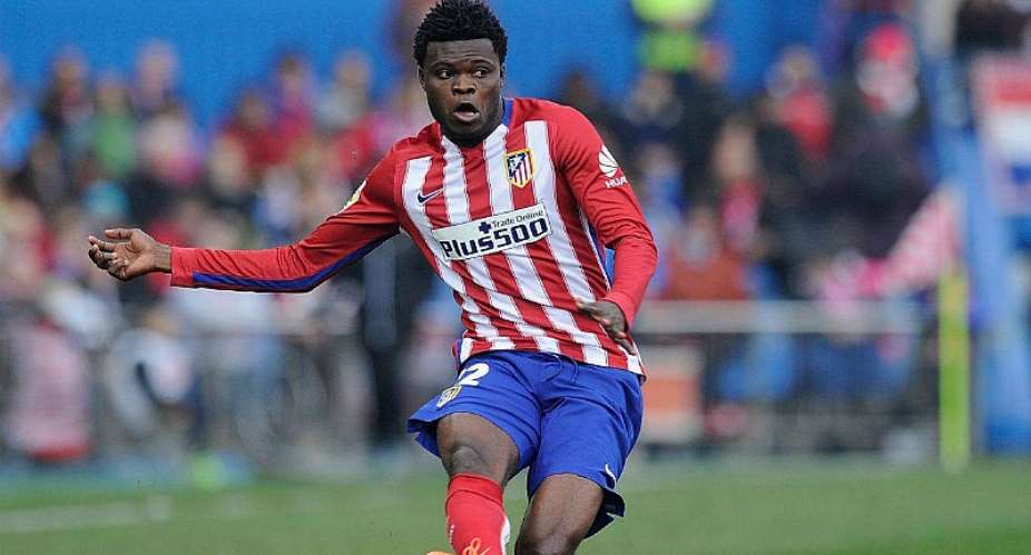 Thomas Partey returns to full scale training with Atletico Madrid ahead of crack Malaga clash this weekend