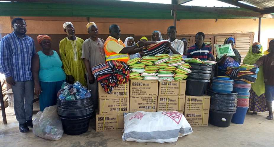 Relief Items Presented To Oda Disaster Victims