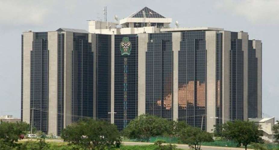 The headquarters of the Nigerian central bank in Abuja, Nigeria.