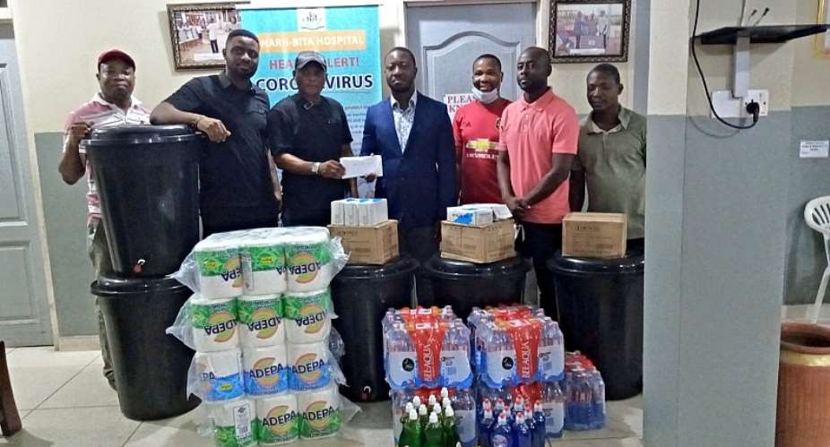 Coronavirus: Black Stars Winger Nana Ampomah Donates To Narh-Bita Hospital To Help End Spread