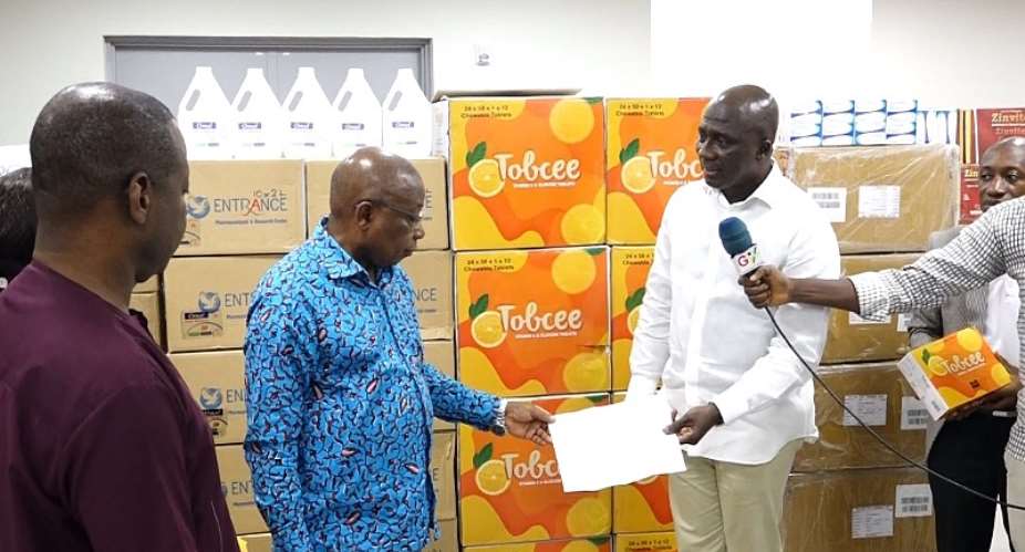 COVID-19: Health Ministry Receives  GHS251,000 Worth Of Medical Supplies From Tobinco