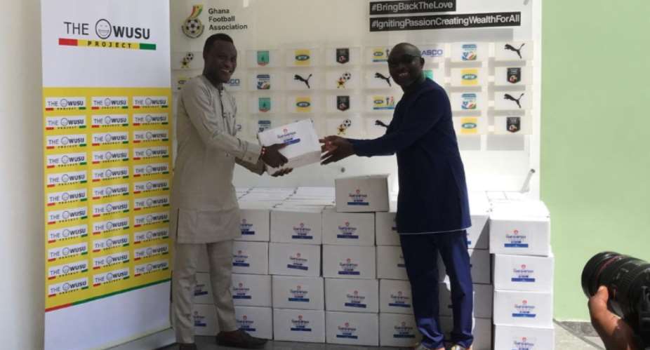 Samuel Owusu Donate 125 Cartons Of Hand Sanitizers To GFA