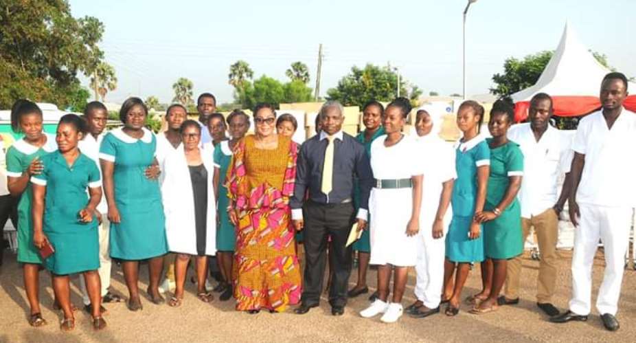 Lordina Mahama Applauds Health Workers In The Country
