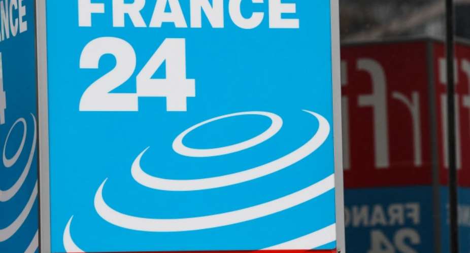 An office of French broadcaster France 24 is seen in Issy-les-Moulineaux, France, in April 2019. Authorities in Burkina Faso indefinitely suspended France 24 over an interview with the head of Al-Qaeda in the Islamic Maghreb on March 27, 2023. AFPKenzo Tribouillard