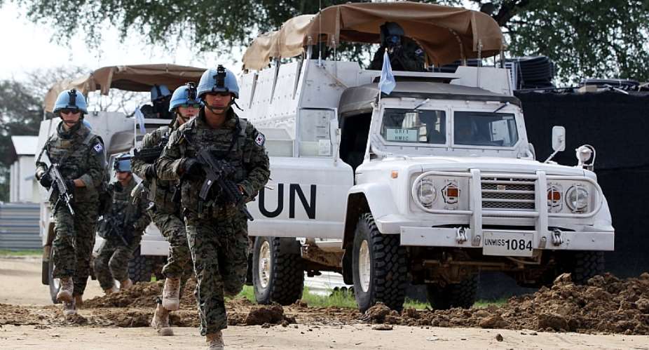 Members of the South Korean peacekeeping unit at their base in the city of Bor, Jonglei State, South Sudan in July 2015 - Source: EPAYONHAP