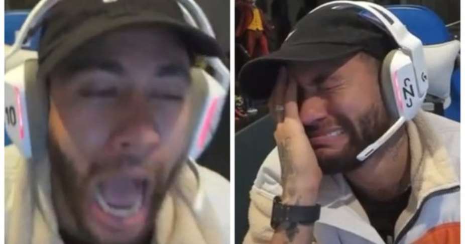 Neymar's hilarious reaction after losing 1million on online casino VIDEO