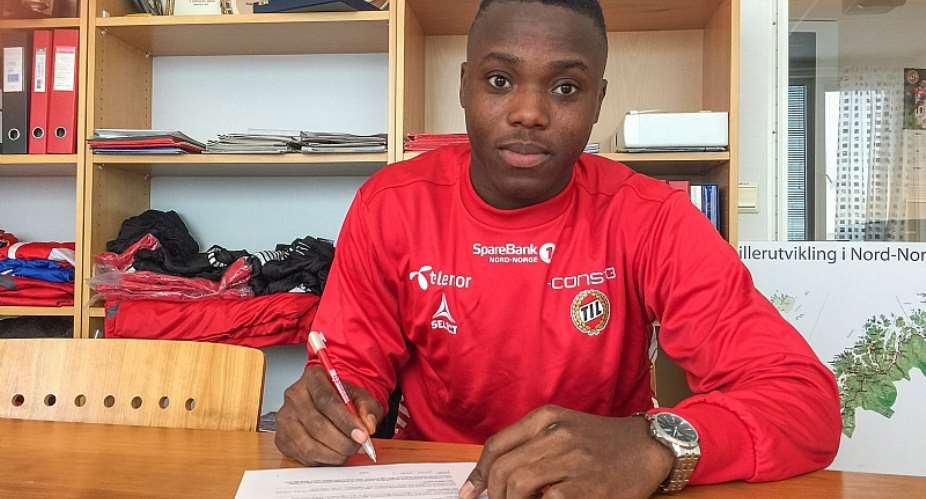 Patrick Kpozo unveiled by Norwegian side Tromso; defender set for debut on Sunday