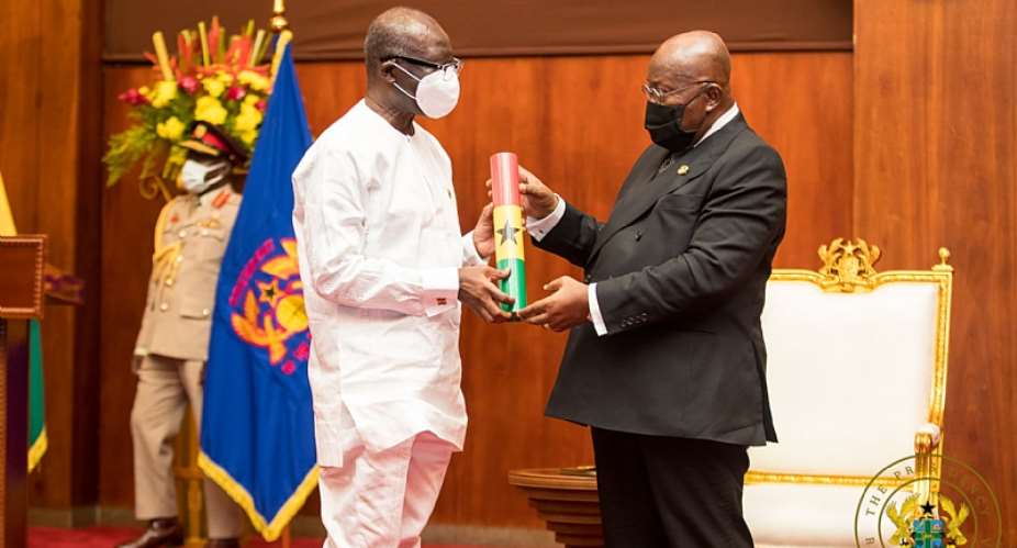 Ofori Atta charged to put Ghana's economy back on track after swearing-in