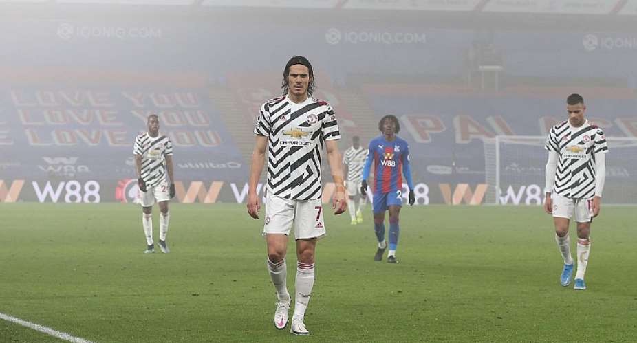 Edinson Cavani of Manchester United walks in at half time during the Premier League match between Crystal Palace and Manchester United at Selhurst Park on March 03, 2021 in London, EnglandImage credit: Getty Images