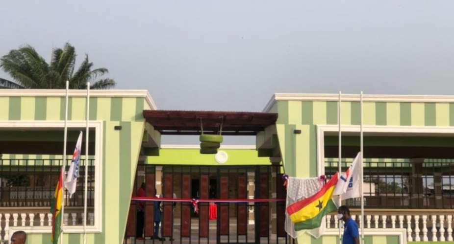 Afenyo-Markin Commissions 2 projects; cuts sod for Library and ICT Center