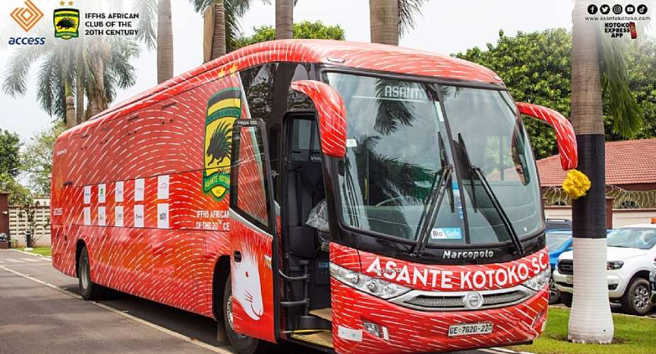 Asante Kotoko unveil new Volvo team bus at Manhyia PHOTOS