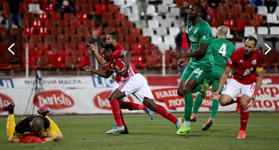 Watch Edwin Gyasi's Audacious Goal For SKA Sofia In League Cup Win VIDEO