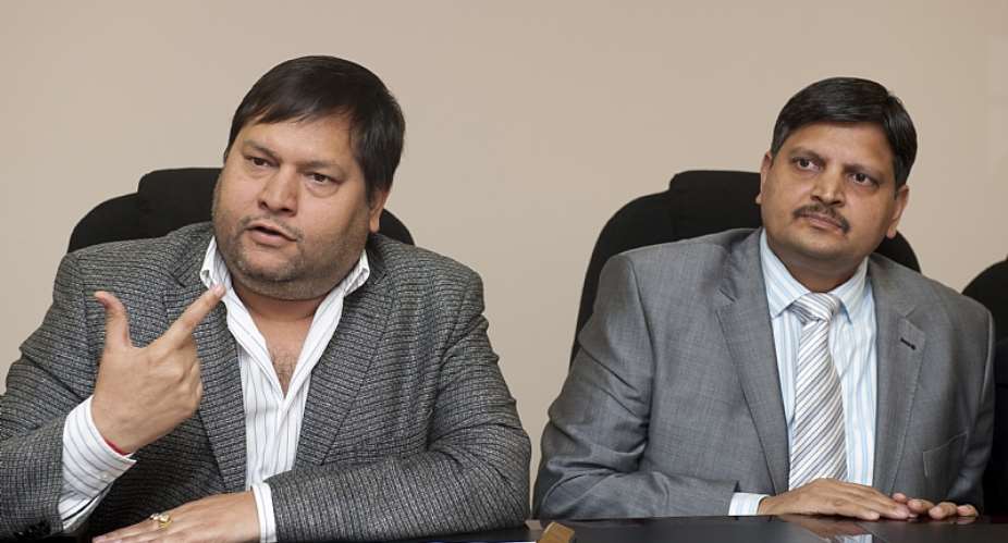 Ajay, right, and Atul Gupta are on the run from the law in South Africa. Their sibling Rajesh is wanted on fraud and money laundering along with Atul. - Source: Pic: Martin Rhodes. 02032011.  Business Day