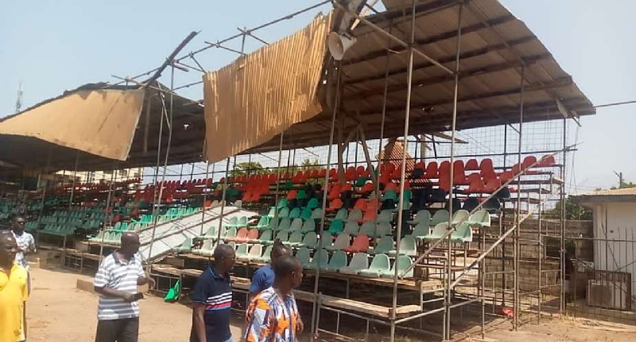 Heavy downpour causes havoc at Sunyani Coronation Park