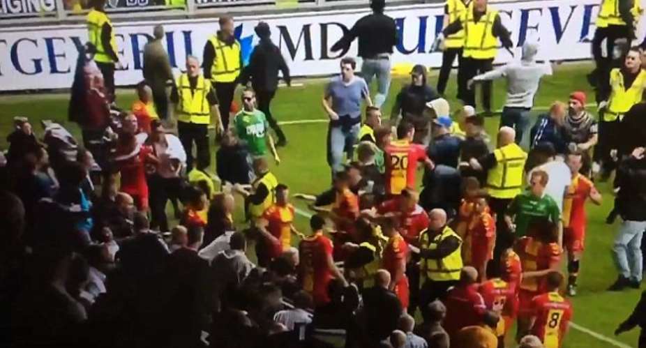 Dutch Players Attacked By Rival Fans After 4-0 Win