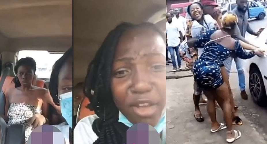 Lady rushed to asylum after she was spotted removing her clothes in public video