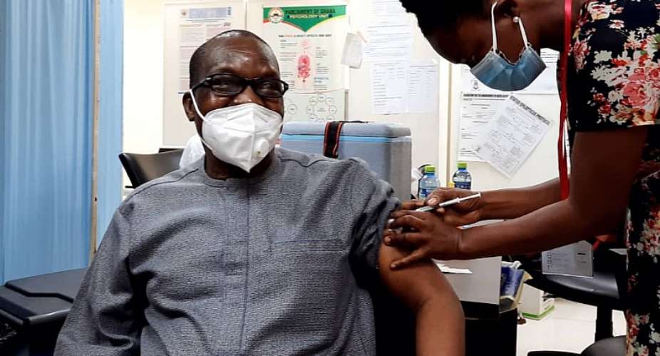Bagbin, MPs receive COVID-19 vaccine