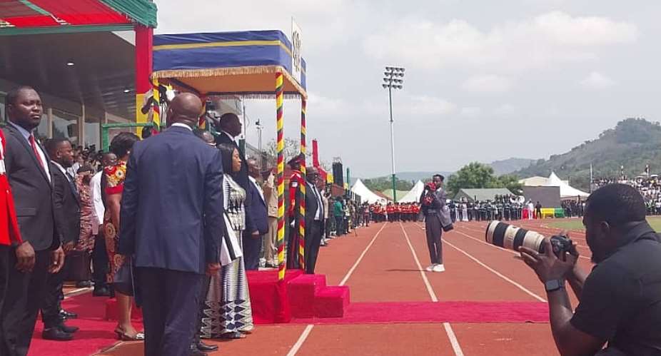 Alassane Ouattara arrives in Koforidua for Ghana's 67th Independence Day Celebration