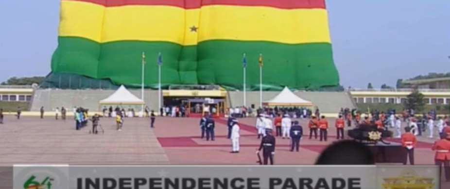 Ghana64: Parade held at Flagstaff House