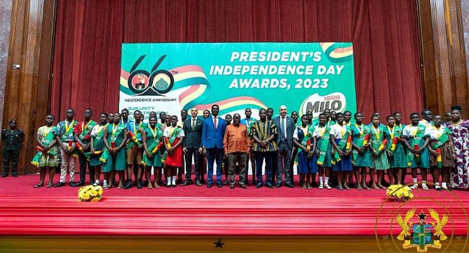 Seventy-two best BECE students receive Independence Day Presidential Awards