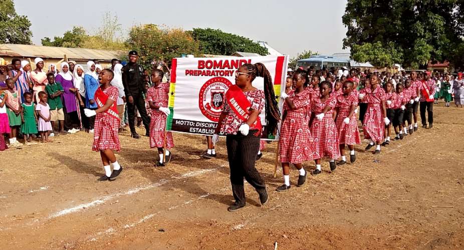 Bomandi Preparatory School Band illuminates Independence Day parade